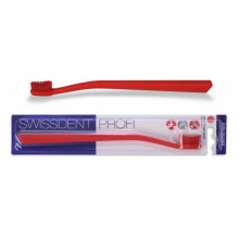 SWISSDENT Profi Colours hambahari Soft/Medium – Helepunane/Punane